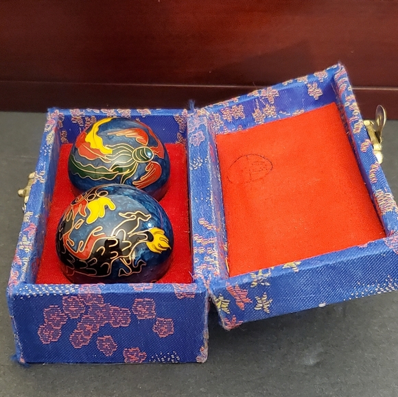Ancient City Health Ball Factory Baoding China Meditation Chiming Balls Dragon - Picture 9 of 9